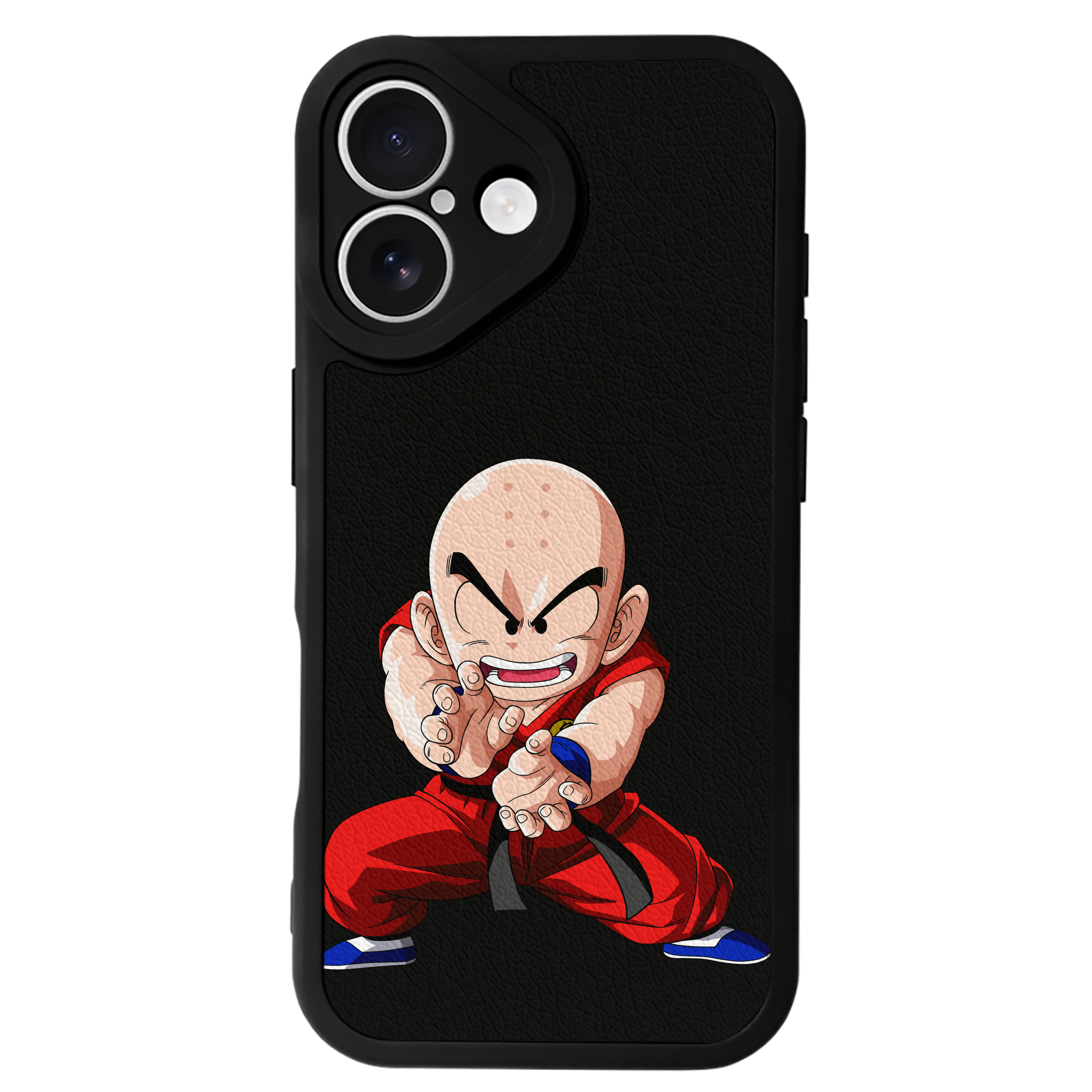 （画像用） ドラゴンボール クリリン DRAGON BALL krillin 【iPhone 16シリーズ対応】シリコンスマホケース（レザー調） 材質：シリコン